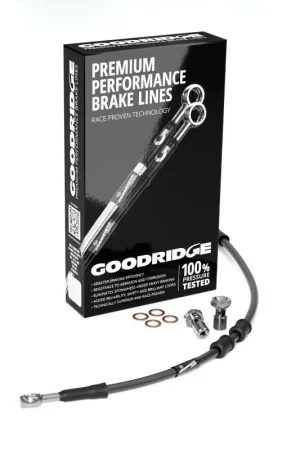 Factory Price Goodridge 06-08 HD VRSCD/VRSCX +10in Black Brake Line Kit w/Stainless Steel Fittings