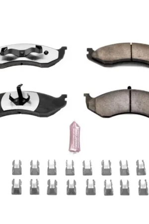 Power Stop 90-01 Jeep Cherokee Front Z36 Truck & Tow Brake Pads w/Hardware Buy Direct