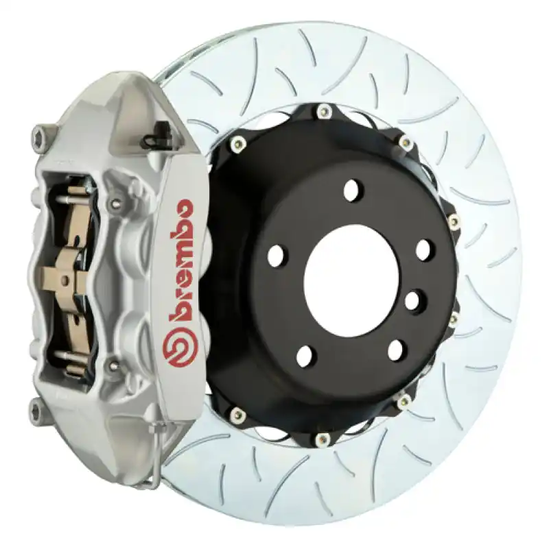 Instant Buy Brembo 15-17 F150 (Excl. Raptor) Rear GT BBK 4 Piston Cast 380x28 2pc Rotor Slotted Type3-Silver