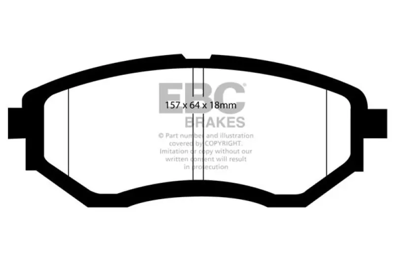 Brand New EBC 05-17 Subaru Legacy Ultimax2 Replacement Front Brake Pads