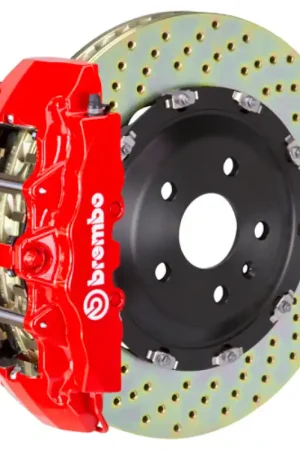 Brembo 19-22 A-Class (Excl AMG) Fr GT BBK 6Pis Cast 380x34 2pc Rotor Drilled-Red Big Sale