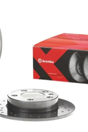 Exclusive Brembo 13-16 Scion FR-S/04-06 Subaru Baja/13-18 BRZ Front Premium Xtra Cross Drilled UV Coated Rotor