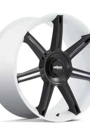 FRA 22X12 5X130 71 +60 WHT M-BLK-SPK Same Day Shipping