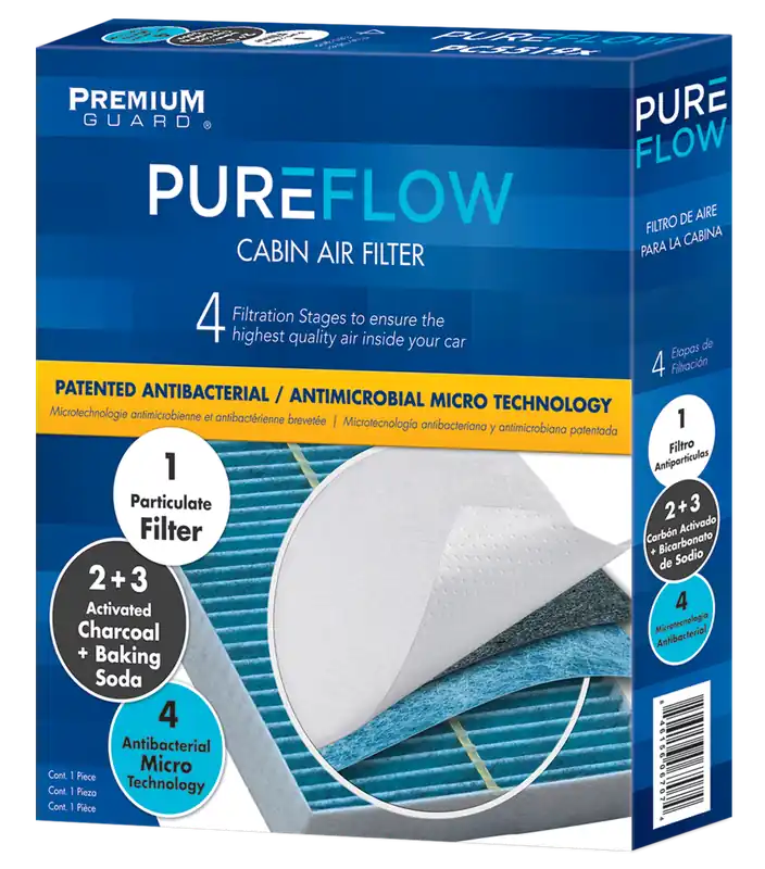 PUREFLOW 2022 Mercedes-Benz E300 Cabin Air Filter with Antibacterial Technology, PC99164X Free Shipping