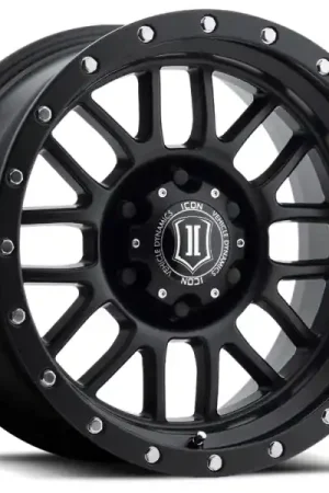 ICON Alpha 17x8.5 5x5 0mm Offset 4.75in BS 71.5mm Bore Satin Black Wheel New Release