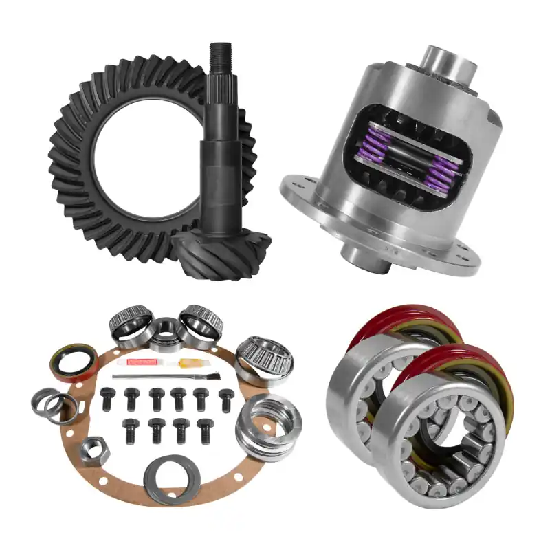 Yukon 8.5in GM 4.11 Rear Ring & Pinion Install Kit 30 Spline Positraction Axle Bearings and Seals New Release