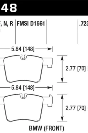 Next Day Delivery Hawk 13-14 BMW 328i/328i xDrive / 2014 428i/428i xDrive HP Plus Front Brake Pads