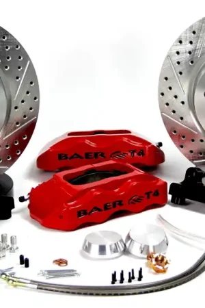 Baer Brakes 4301512MG-X1 Baer Brakes 13" Track4 Front Brake Kit, Monster Green, SDZ, ARP Studs Limited Time