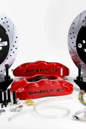 Baer Brakes 4262294FR-1 Baer Brakes 13" Pro+ Rear Brake Kit, Fire Red, Slot Exclusive