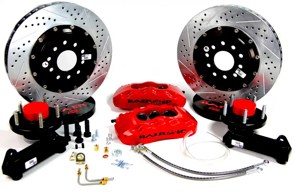 Baer Brakes 4301579R-1X Baer Brakes 14" Pro+ Front Brake Kit, Red, Slot, Std. Studs Hot Picks