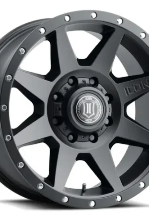 ICON Rebound 20x9 8x6.5 12mm Offset 5.5in BS 121.40mm Bore Satin Black Wheel - 1820908055SB Top Rated