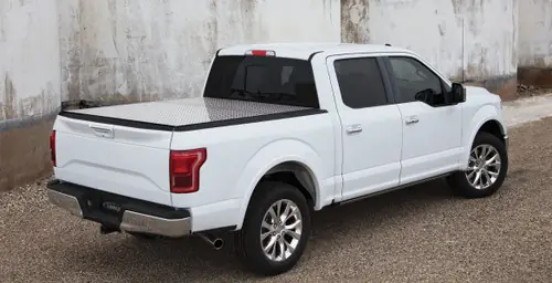 Access LOMAX Professional Series Tri-Fold Cover 04-18 Ford F-150 5ft 6in Short Bed Diamond Plate #B0010019 Instant Buy
