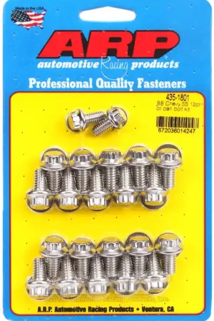 Fast Shipping ARP BB Chevy SS 12pt Oil Pan Bolt Kit for Small Block Chevrolet Engines