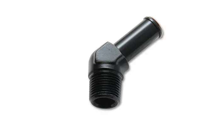 Time-Limited Vibrant Performance Male NPT to Hose Barb Adapter 45 Degree NPT Size: 1/8" Hose Size: 5/16"