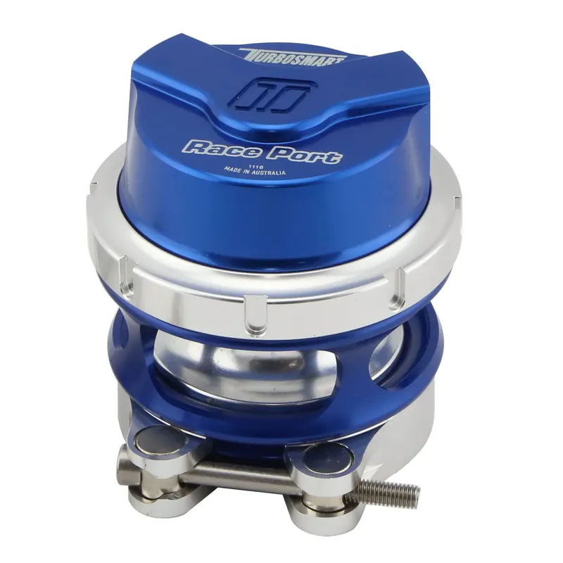 Grab Now Turbosmart Gen-V Raceport Bov w/ Female Flange - No Weld on Fitting Blue
