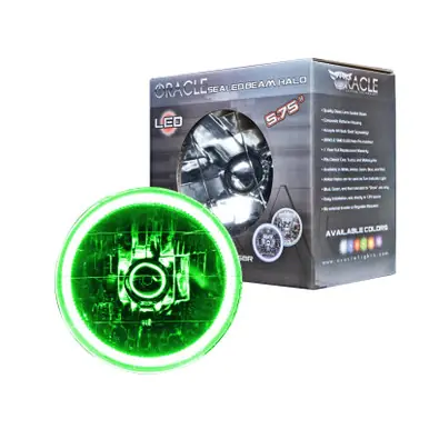 Certified Oracle Pre-Installed Lights 5.75 IN. Sealed Beam - Green Halo - 6904-004