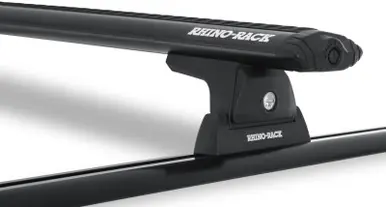 Limited Offer Rhino-Rack Vortex 59in 2 Bar Roof Rack w/Tracks - Black - Y02-490B