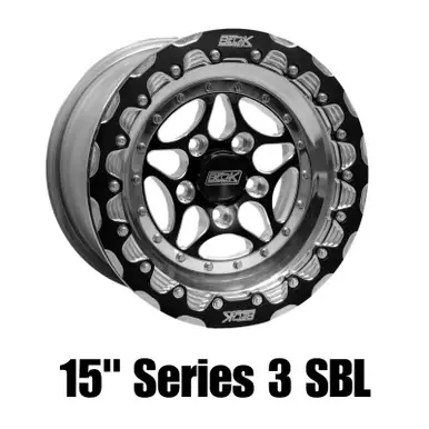 Belak 15x8 / 5in BS / 5x114.3 BP / High Pad / Series 3 Wheel - Single Beadlock Billet Outer Lip - 15085114S35BS-BLT Price Cut