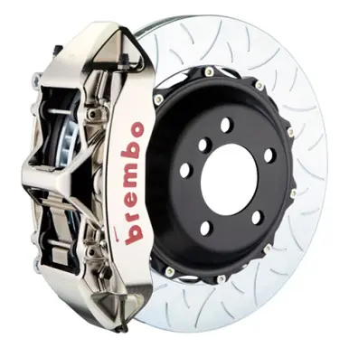 Best Price Brembo 05-08 Magnum w/V6 Engine Exc AWD Fr GTR BBK 6Pis Billet 355x32 2pc Rtr Slot Type3-Nickel - 1M3.8027AR