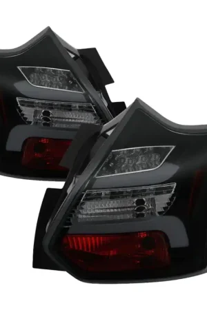 Spyder 12-14 Ford Focus 5DR LED Tail Lights - Black Smoke (ALT-YD-FF12-LED-BSM) | Graveyard Performance Warranty Included